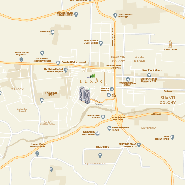 TVS LUXOR LOCATION MAP TVS LUXOR LOCATION MAP